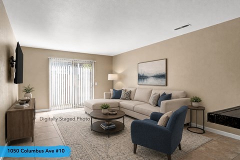 Floor plan for 4 beds, 2 baths, 1250 sqft